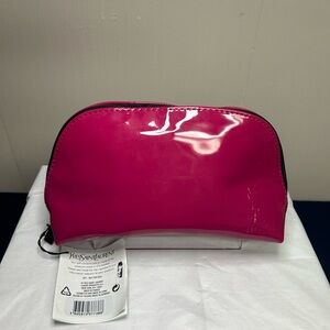 Yves Saint Laurent Pink Cosmetic Bag with 5-Piece Makeup Set